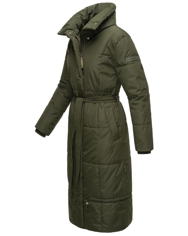 Navahoo Steppmantel »Mirenaa« Stylischer Damen Wintermantel mit Gürtel