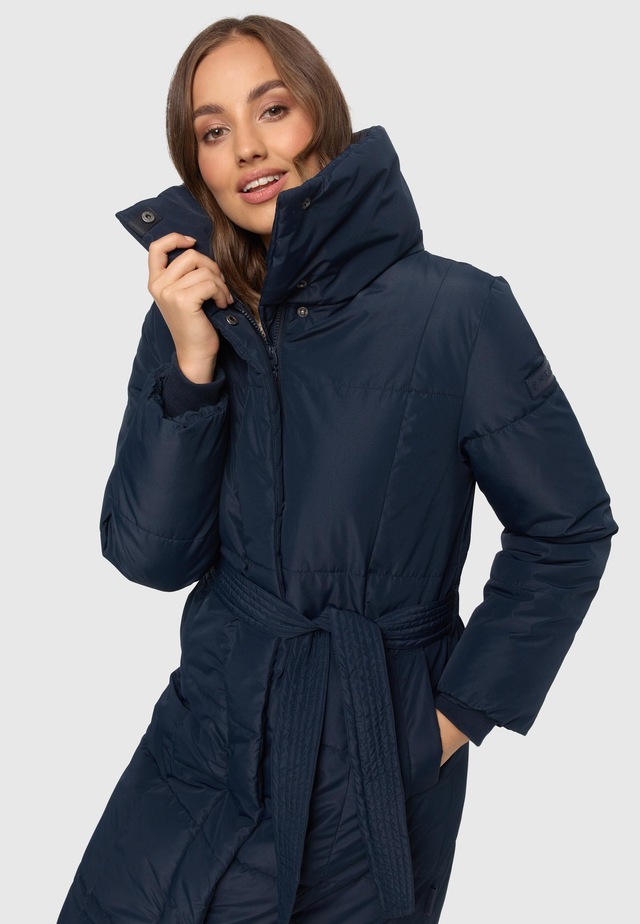 Navahoo Steppmantel »Mirenaa« Stylischer Damen Wintermantel mit Gürtel