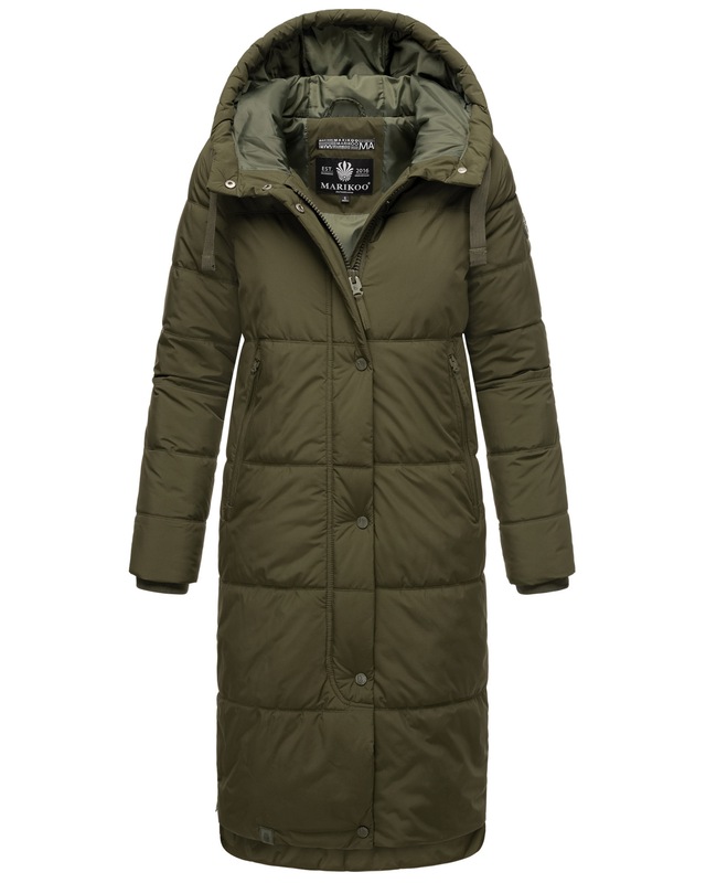 Marikoo Winterjacke »Soranaa« langer Winter Mantel mit Kapuze