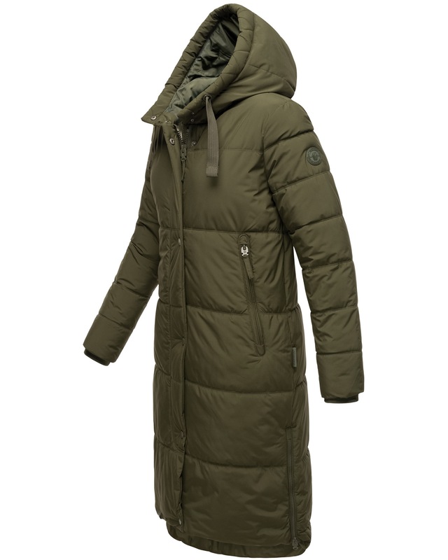Marikoo Winterjacke »Soranaa« langer Winter Mantel mit Kapuze