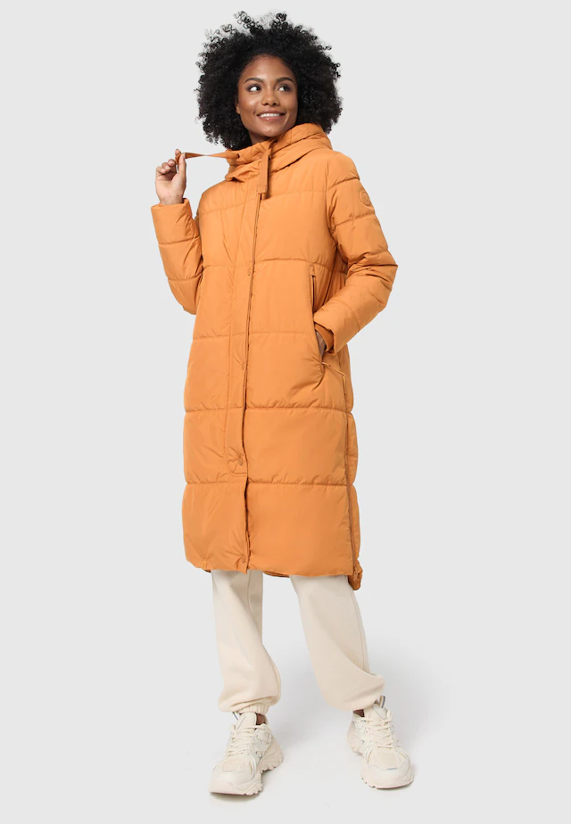 Marikoo Winterjacke »Soranaa« langer Winter Mantel mit Kapuze