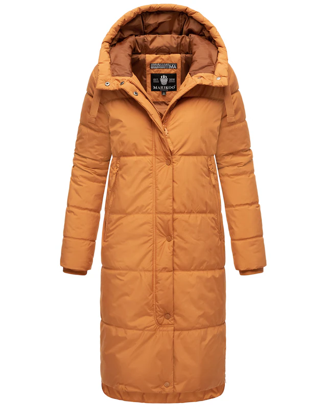 Marikoo Winterjacke »Soranaa« langer Winter Mantel mit Kapuze