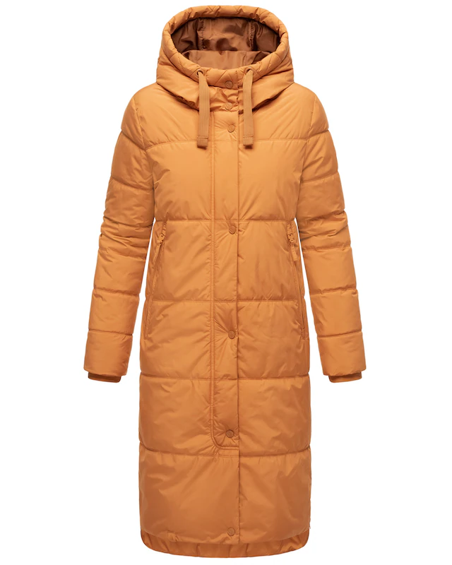 Marikoo Winterjacke »Soranaa« langer Winter Mantel mit Kapuze