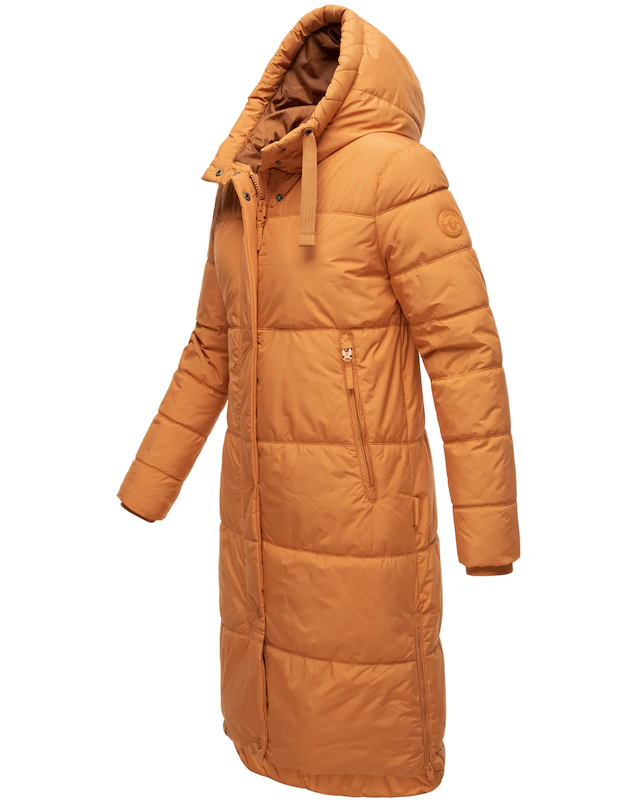 Marikoo Winterjacke »Soranaa« langer Winter Mantel mit Kapuze