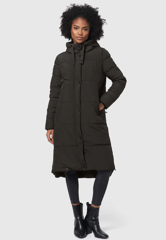 Marikoo Winterjacke »Soranaa« langer Winter Mantel mit Kapuze