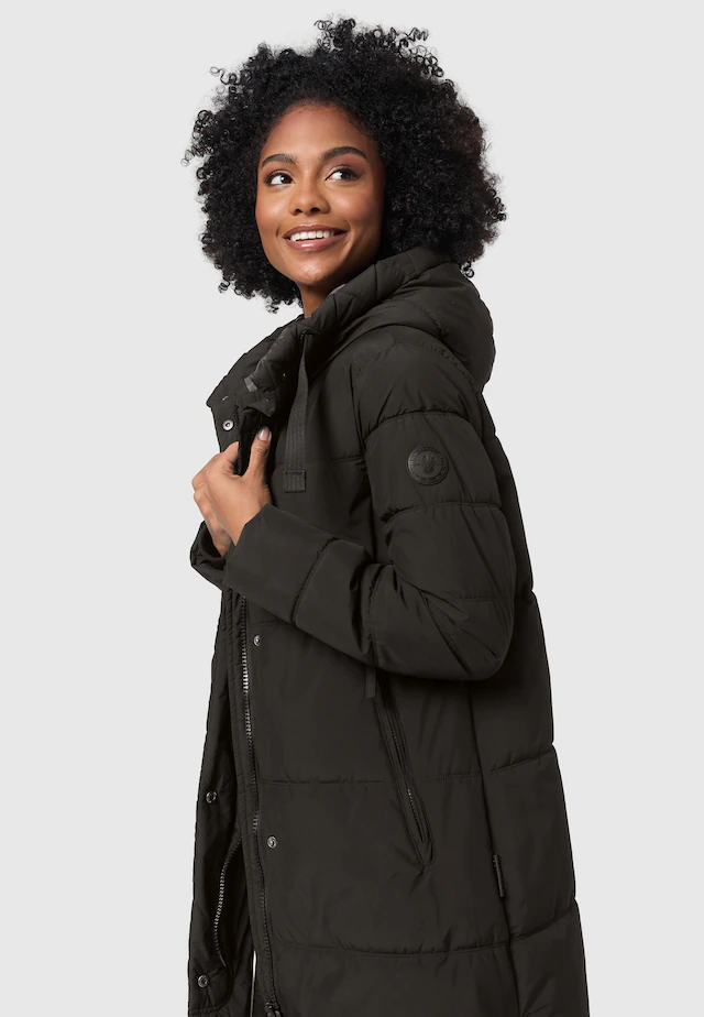 Marikoo Winterjacke »Soranaa« langer Winter Mantel mit Kapuze