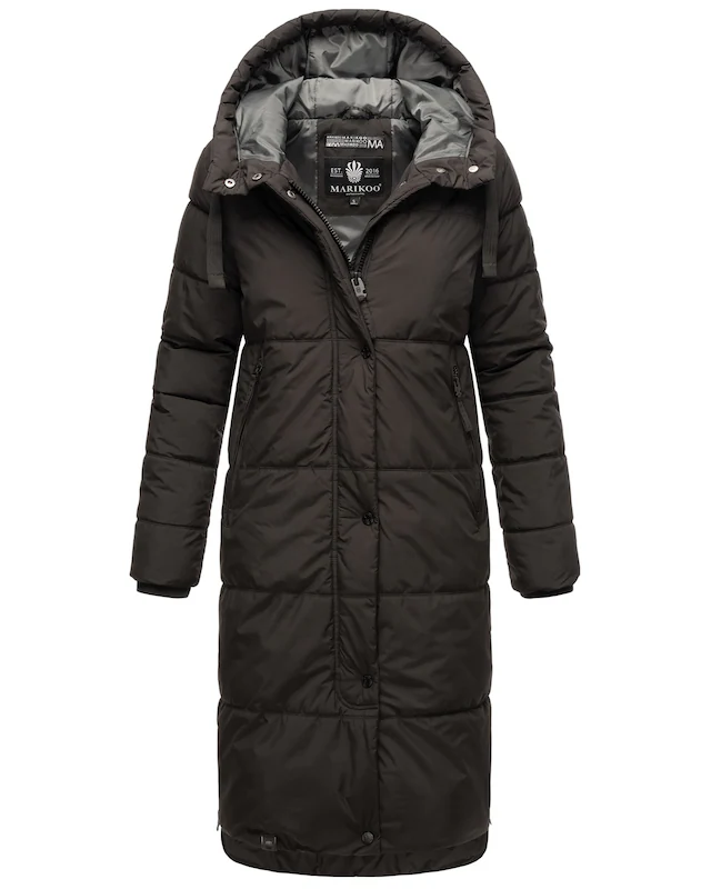 Marikoo Winterjacke »Soranaa« langer Winter Mantel mit Kapuze