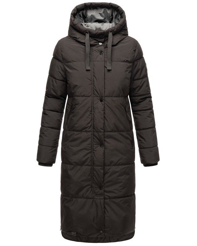 Marikoo Winterjacke »Soranaa« langer Winter Mantel mit Kapuze