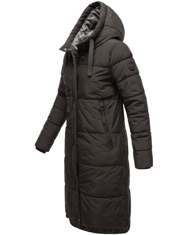 Marikoo Winterjacke »Soranaa« langer Winter Mantel mit Kapuze