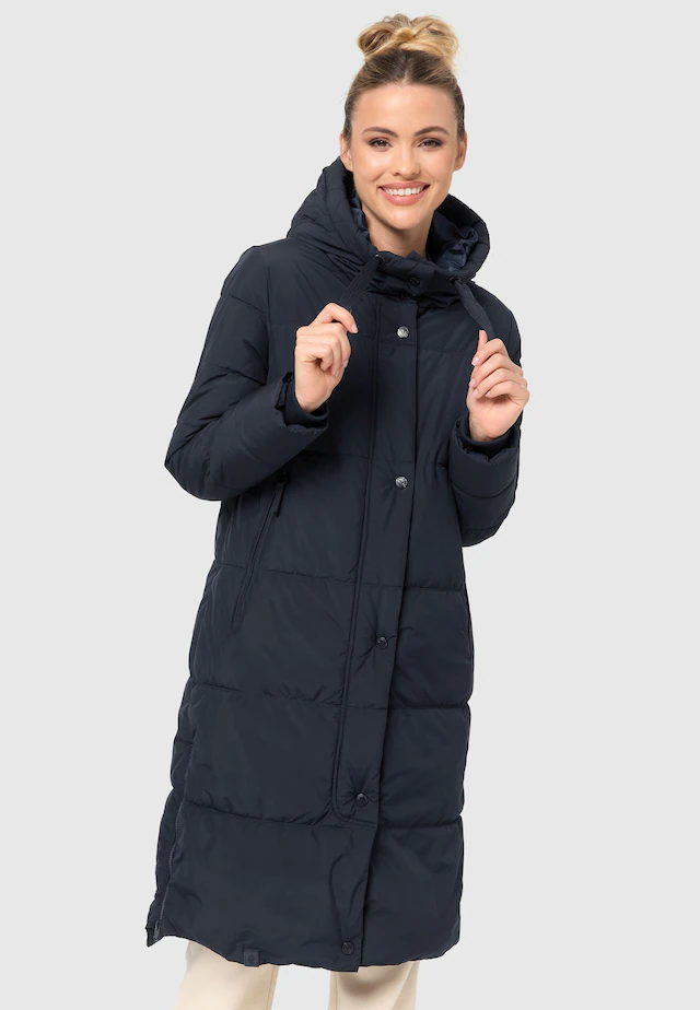 Marikoo Winterjacke »Soranaa« langer Winter Mantel mit Kapuze