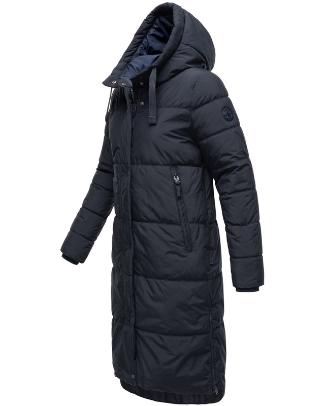Marikoo Winterjacke »Soranaa« langer Winter Mantel mit Kapuze