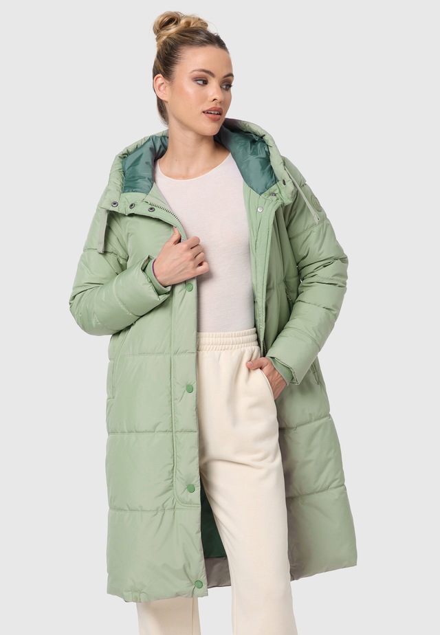 Marikoo Winterjacke »Soranaa« langer Winter Mantel mit Kapuze