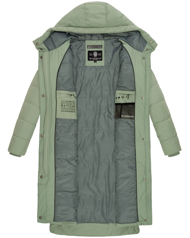 Marikoo Winterjacke »Soranaa« langer Winter Mantel mit Kapuze