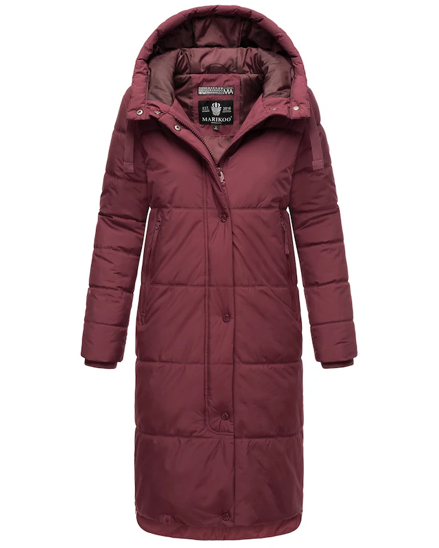 Marikoo Winterjacke »Soranaa« langer Winter Mantel mit Kapuze