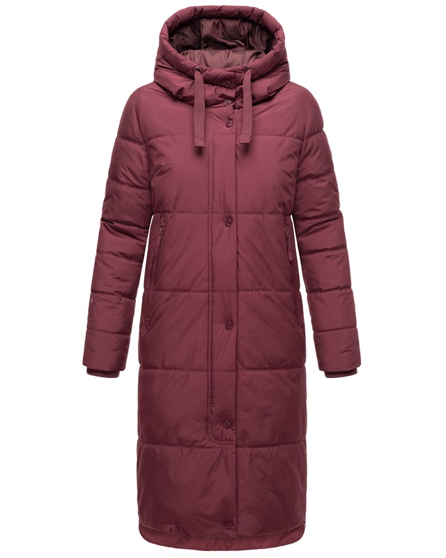 Marikoo Winterjacke »Soranaa« langer Winter Mantel mit Kapuze