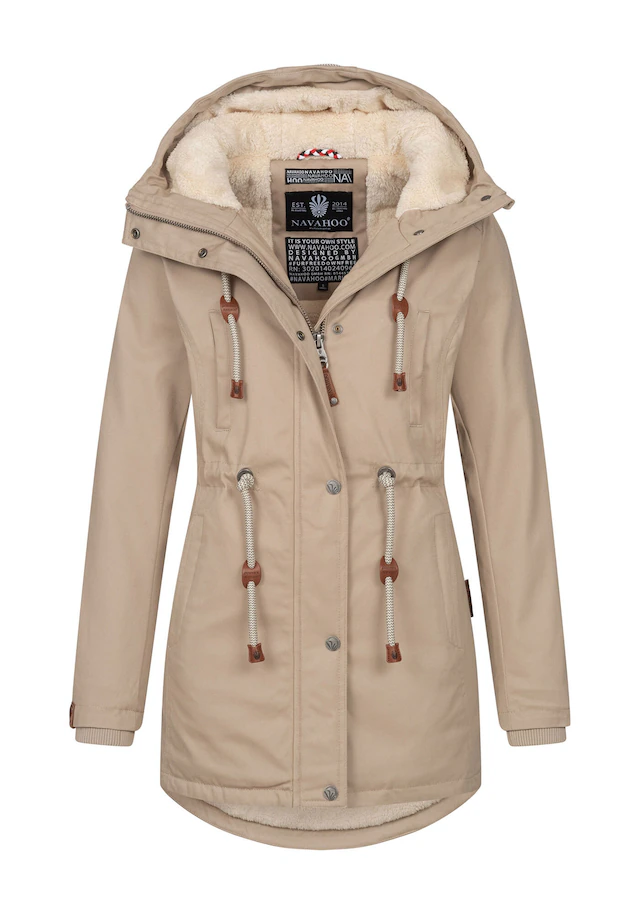 Navahoo Winterjacke »Ireliaa« mit warmen Teddyfell