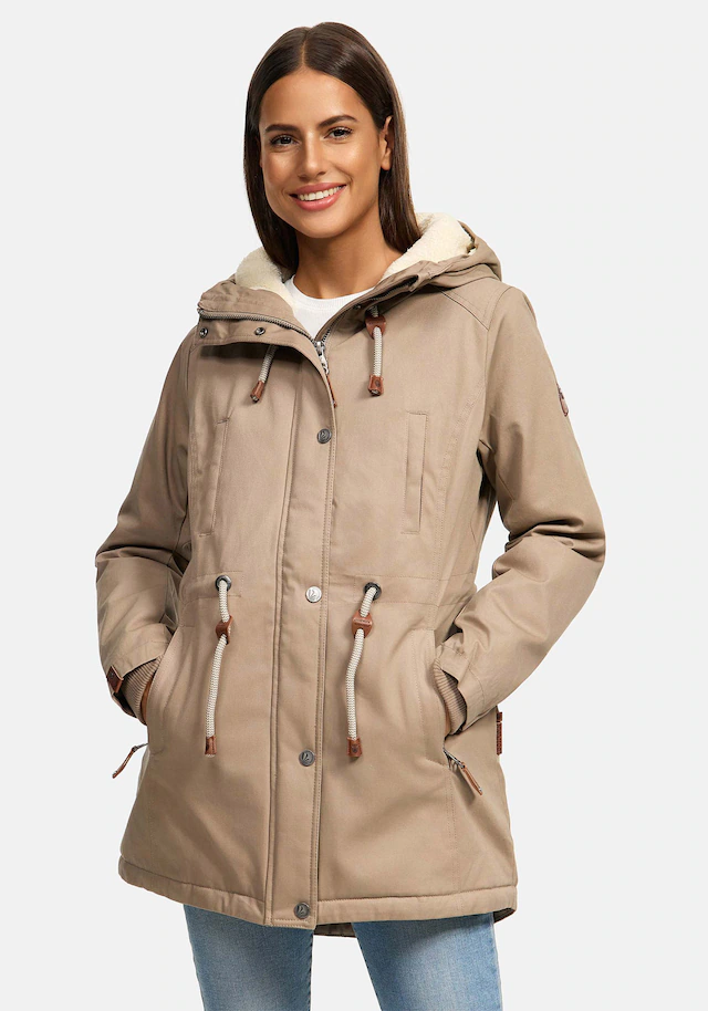 Navahoo Winterjacke »Ireliaa« mit warmen Teddyfell
