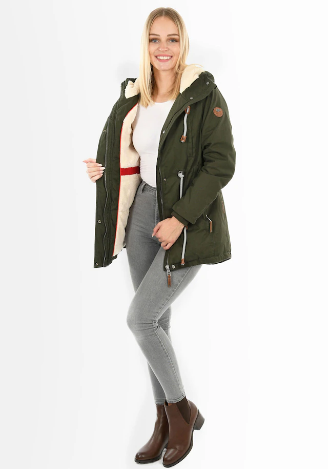 Navahoo Winterjacke »Ireliaa« mit warmen Teddyfell