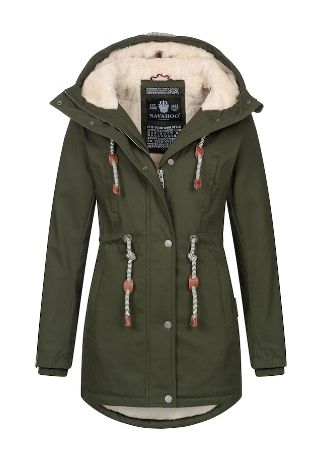 Navahoo Winterjacke »Ireliaa« mit warmen Teddyfell