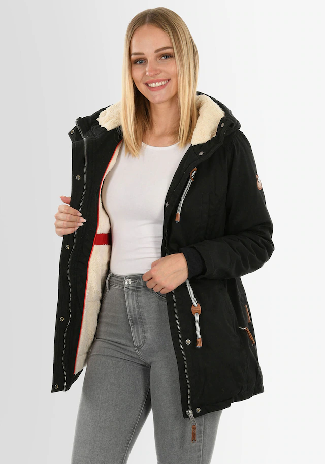 Navahoo Winterjacke »Ireliaa« mit warmen Teddyfell