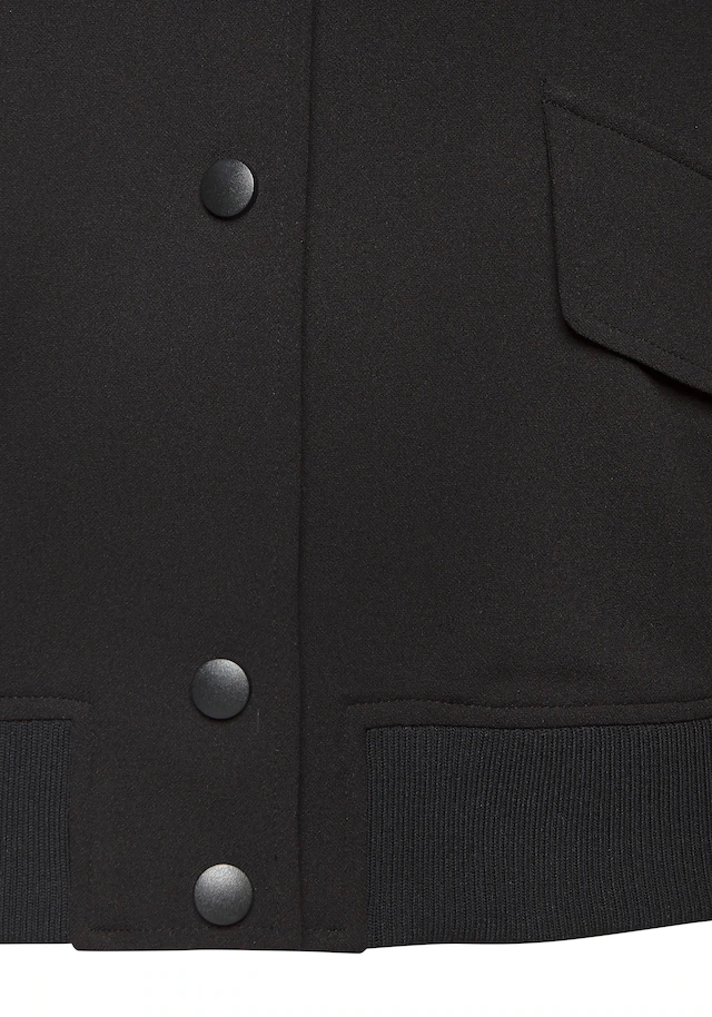 LASCANA Bomberjacke »mit Druckknöpfen und Rippstrickbündchen« leichte Kurzjacke, lässige Übergangsjacke, sportlich-chic