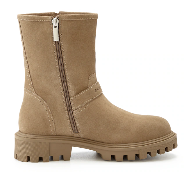 Elbsand Stiefelette »Stiefel, Boots, Bikerboots, Lederstiefelette, Lederboots« aus Leder mit trendigen Zierschnallen