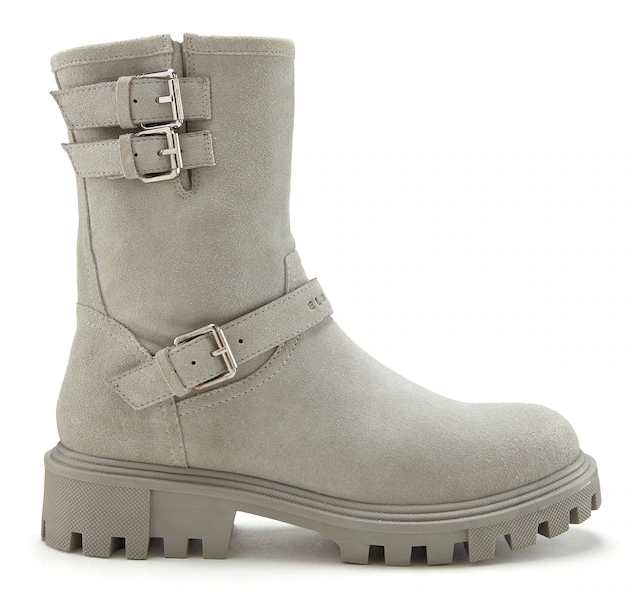 Elbsand Stiefelette »Stiefel, Boots, Bikerboots, Lederstiefelette, Lederboots« aus Leder mit trendigen Zierschnallen