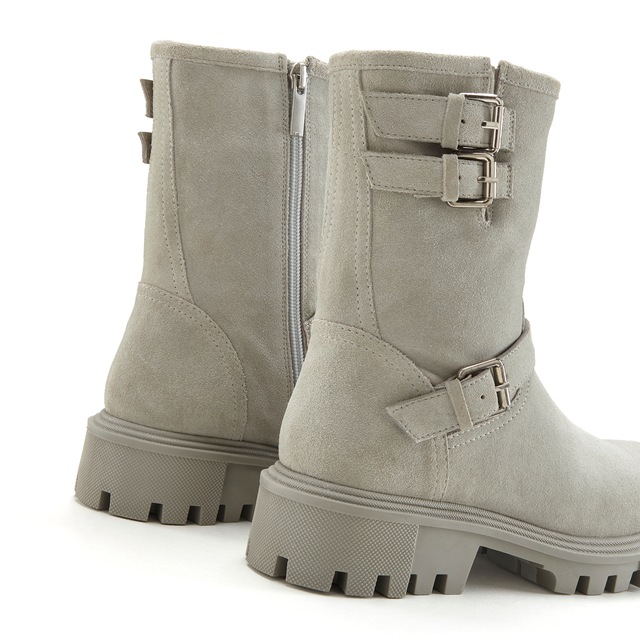 Elbsand Stiefelette »Stiefel, Boots, Bikerboots, Lederstiefelette, Lederboots« aus Leder mit trendigen Zierschnallen