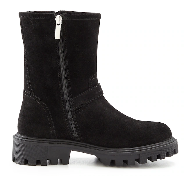 Elbsand Stiefelette »Stiefel, Boots, Bikerboots, Lederstiefelette, Lederboots« aus Leder mit trendigen Zierschnallen