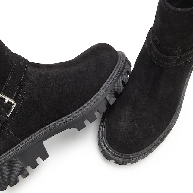 Elbsand Stiefelette »Stiefel, Boots, Bikerboots, Lederstiefelette, Lederboots« aus Leder mit trendigen Zierschnallen