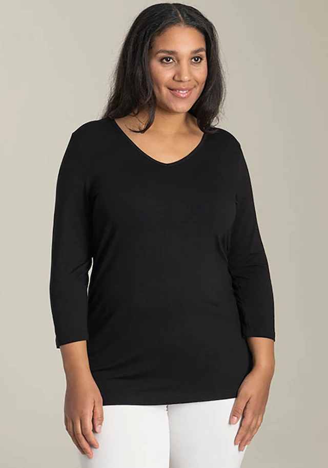 SANDGAARD 3/4-Arm-Shirt mit 3/4-Ärmeln