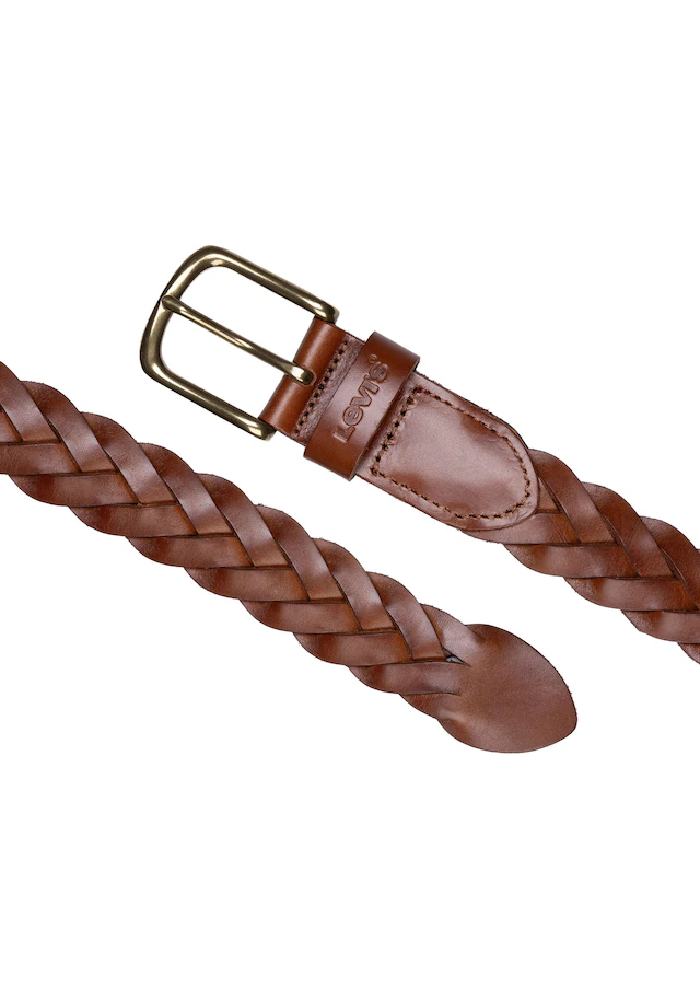 Levi's® Ledergürtel »LEATHER BRAID« Unisex