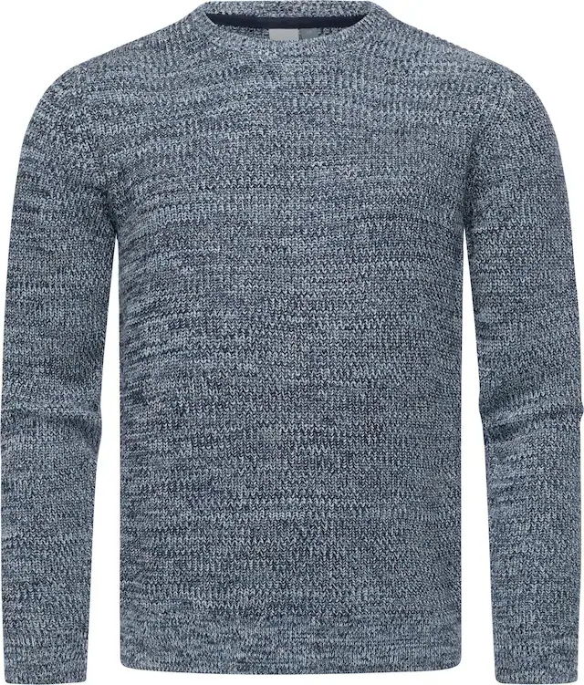 Ragwear Strickpullover »Aralt« stylischer Herren Sweatpullover mit Rippbündchen