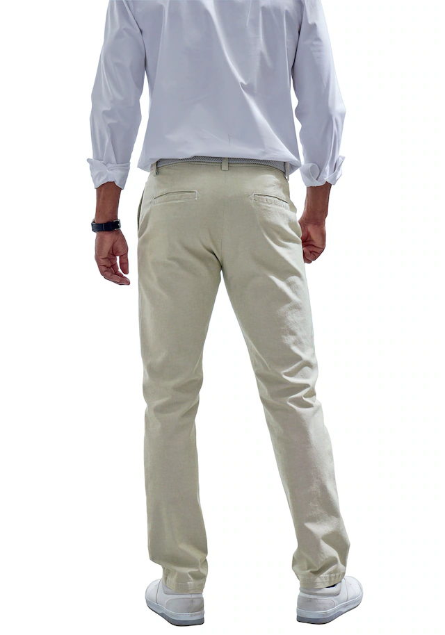John Devin Chinohose »Regular-fit, lange Oxford Hose« aus elastischer Baumwoll-Qualität, in 3 Längen: 30 & 32 & 34