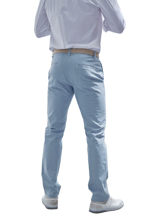 John Devin Chinohose »Regular-fit, lange Oxford Hose« aus elastischer Baumwoll-Qualität, in 3 Längen: 30 & 32 & 34