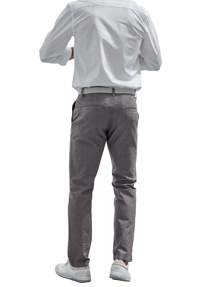 John Devin Chinohose »Regular-fit, lange Oxford Hose« aus elastischer Baumwoll-Qualität, in 3 Längen: 30 & 32 & 34