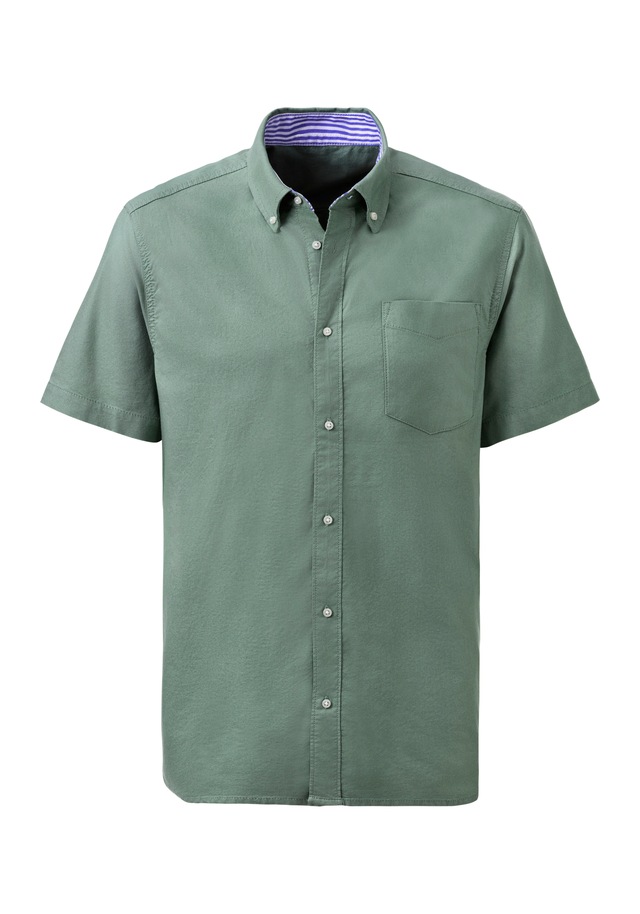 H.I.S Kurzarmhemd »regular-fit« mit Button-down-Kragen, reine Baumwolle