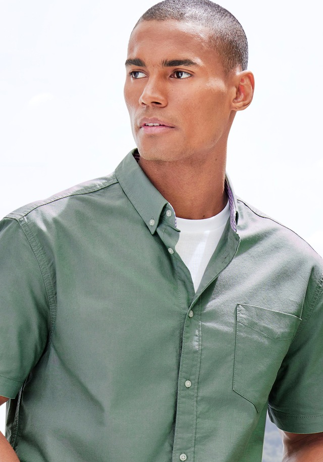 H.I.S Kurzarmhemd »regular-fit« mit Button-down-Kragen, reine Baumwolle