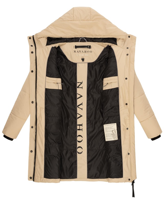Navahoo Steppmantel »Zuckertatze XIV« Stylischer Winterparka mit verstellbarer Kapuze
