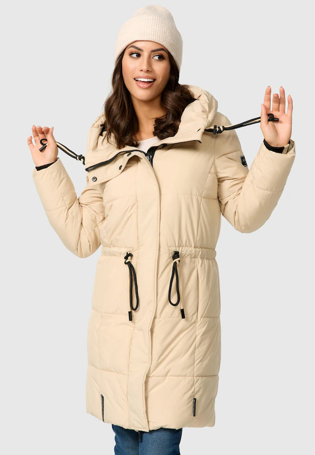 Navahoo Steppmantel »Zuckertatze XIV« Stylischer Winterparka mit verstellbarer Kapuze