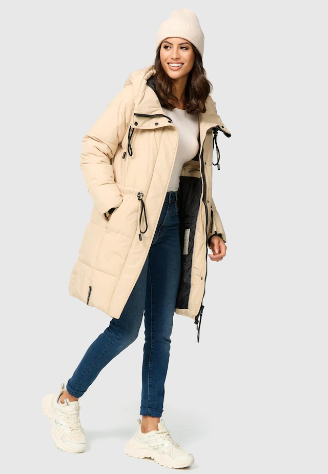 Navahoo Steppmantel »Zuckertatze XIV« Stylischer Winterparka mit verstellbarer Kapuze