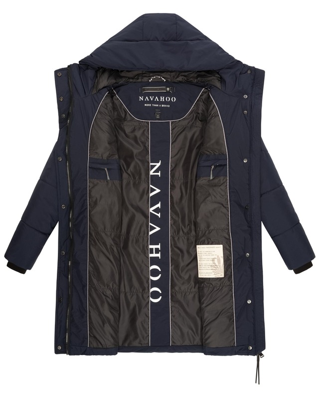 Navahoo Steppmantel »Zuckertatze XIV« Stylischer Winterparka mit verstellbarer Kapuze