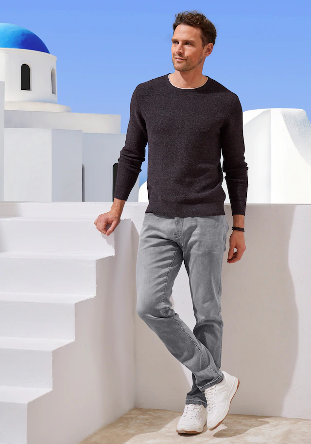 John Devin 5-Pocket-Jeans »Straight-fit Jeans« aus elastischer Denim-Qualität, in 3 Längen: 30 & 32 & 34