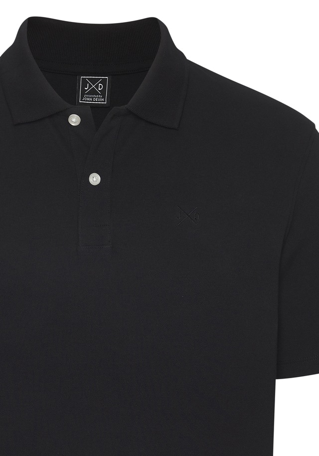 John Devin Poloshirt mit dezenter, hochwertiger Logostickerei