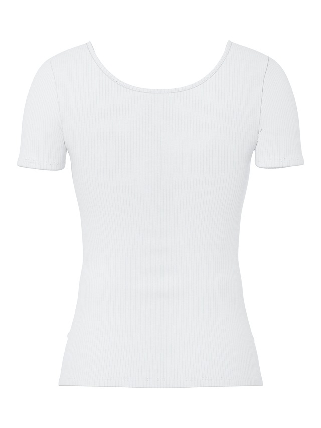pieces Kurzarmshirt »PCKITTE SS TOP NOOS BC« Baumwollmischung, slim fit