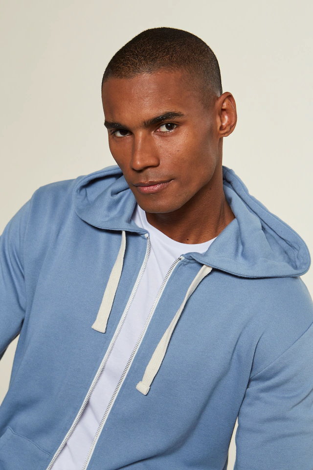 KangaROOS Kapuzensweatjacke mit Kapuze, kontrast Zipper und kontrast Bänder