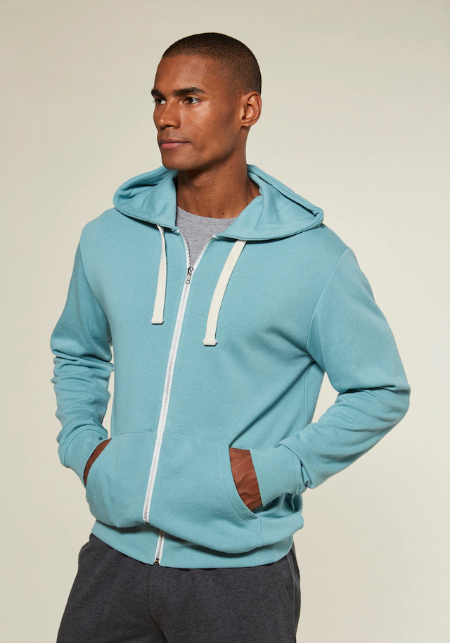 KangaROOS Kapuzensweatjacke mit Kapuze, kontrast Zipper und kontrast Bänder