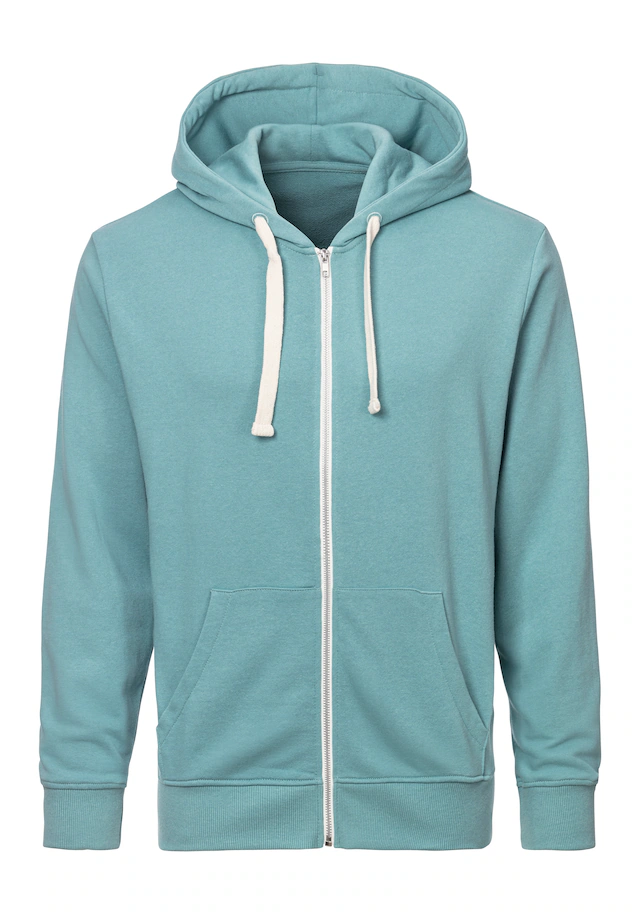 KangaROOS Kapuzensweatjacke mit Kapuze, kontrast Zipper und kontrast Bänder