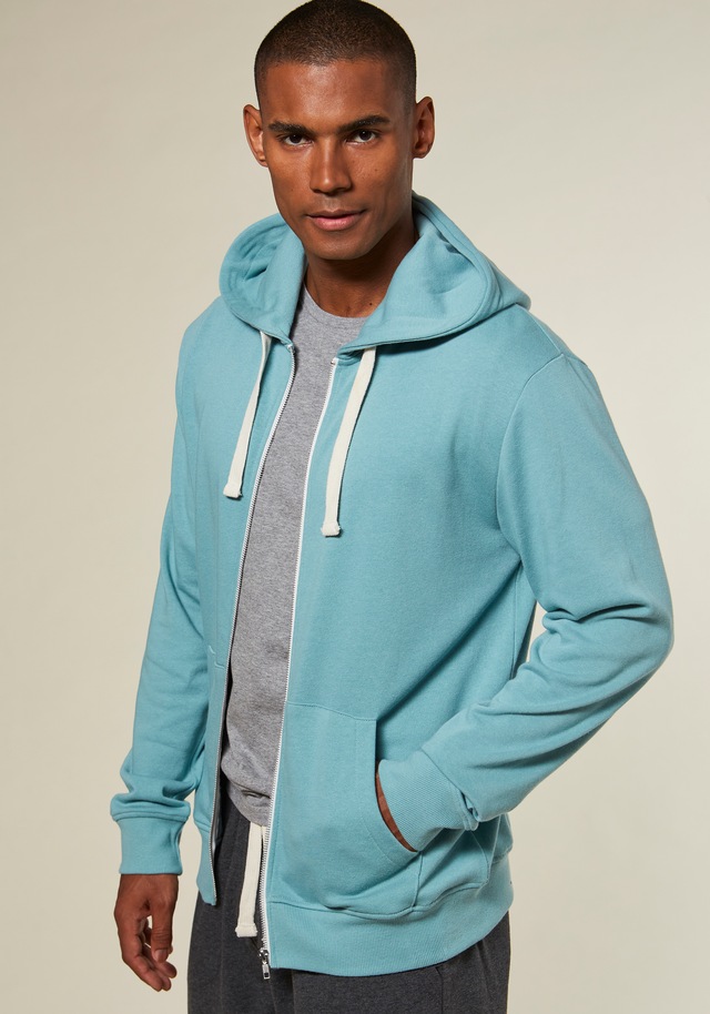 KangaROOS Kapuzensweatjacke mit Kapuze, kontrast Zipper und kontrast Bänder