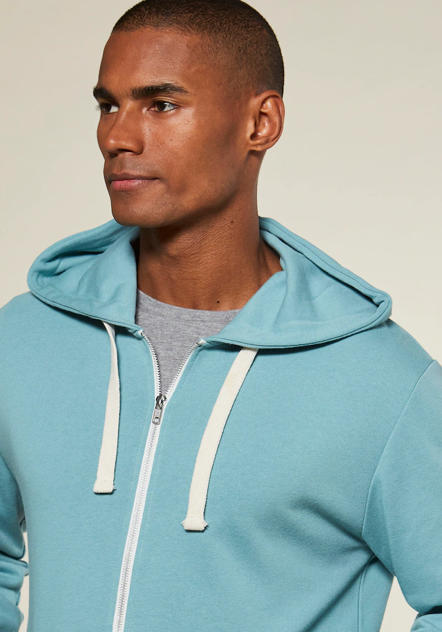 KangaROOS Kapuzensweatjacke mit Kapuze, kontrast Zipper und kontrast Bänder